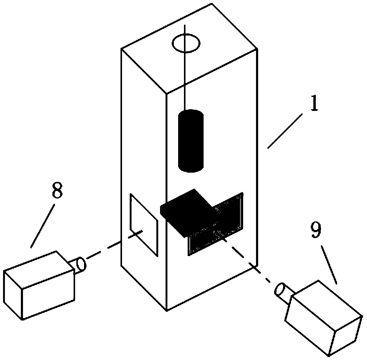 Fuel particle hot collision recovery coefficient measurement device and measurement method