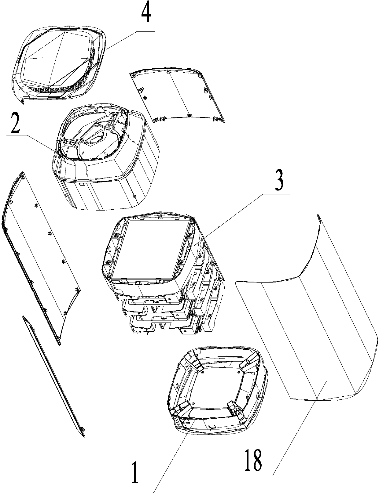 Air purifier and air channel structure thereof