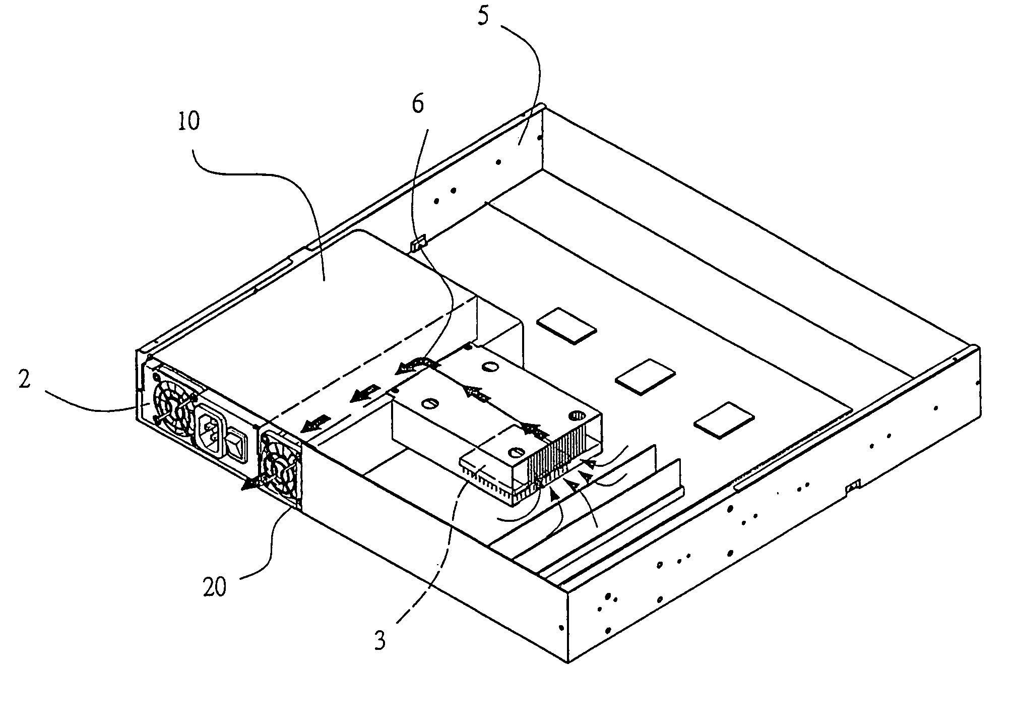 CPU heat dissipating unit