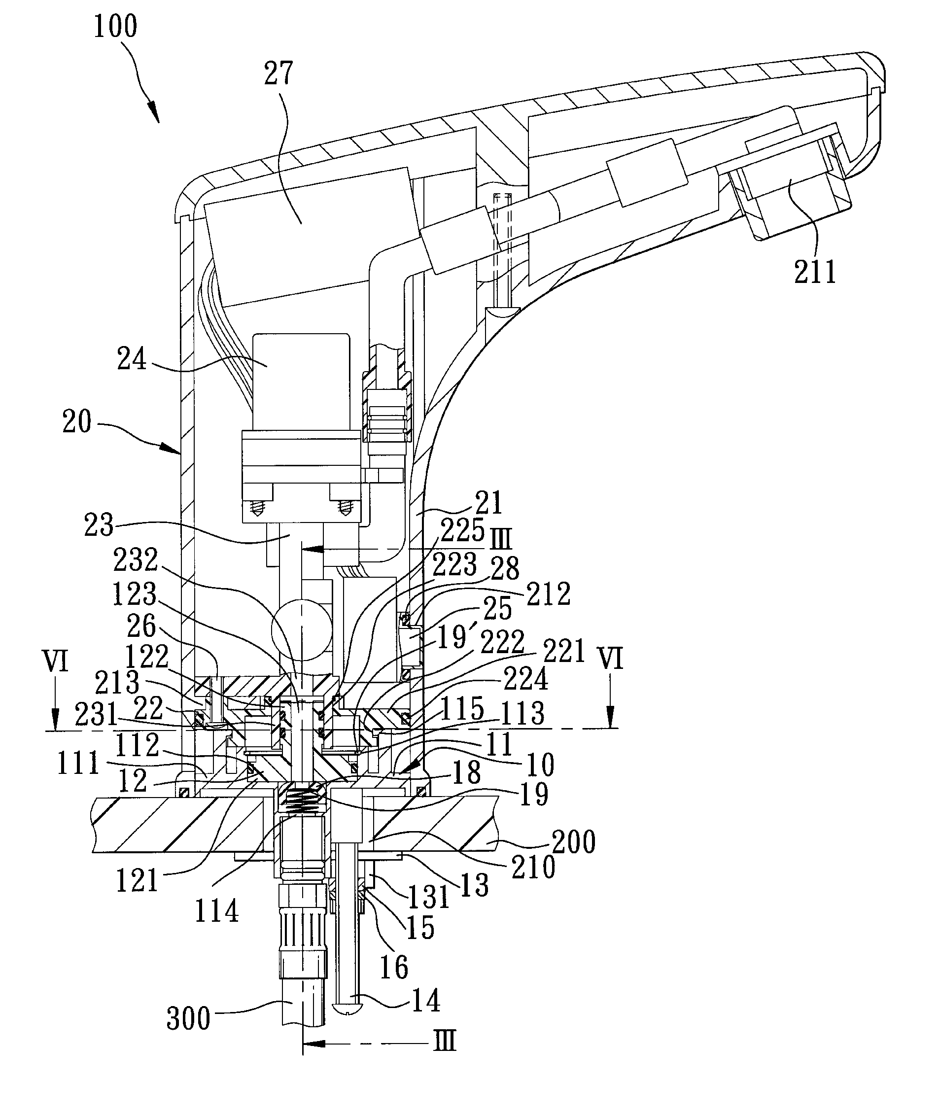 Easy maintenance sensing type automatic faucet