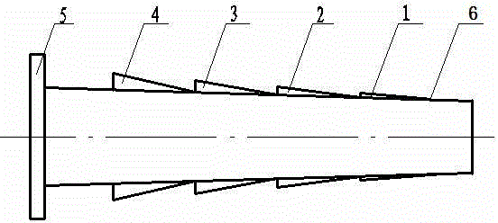 End-type multi-stage grout stopping plug of grouting anchor rod and use method thereof