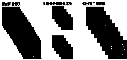 Three dimensional pixel super-resolution microscopic imaging method