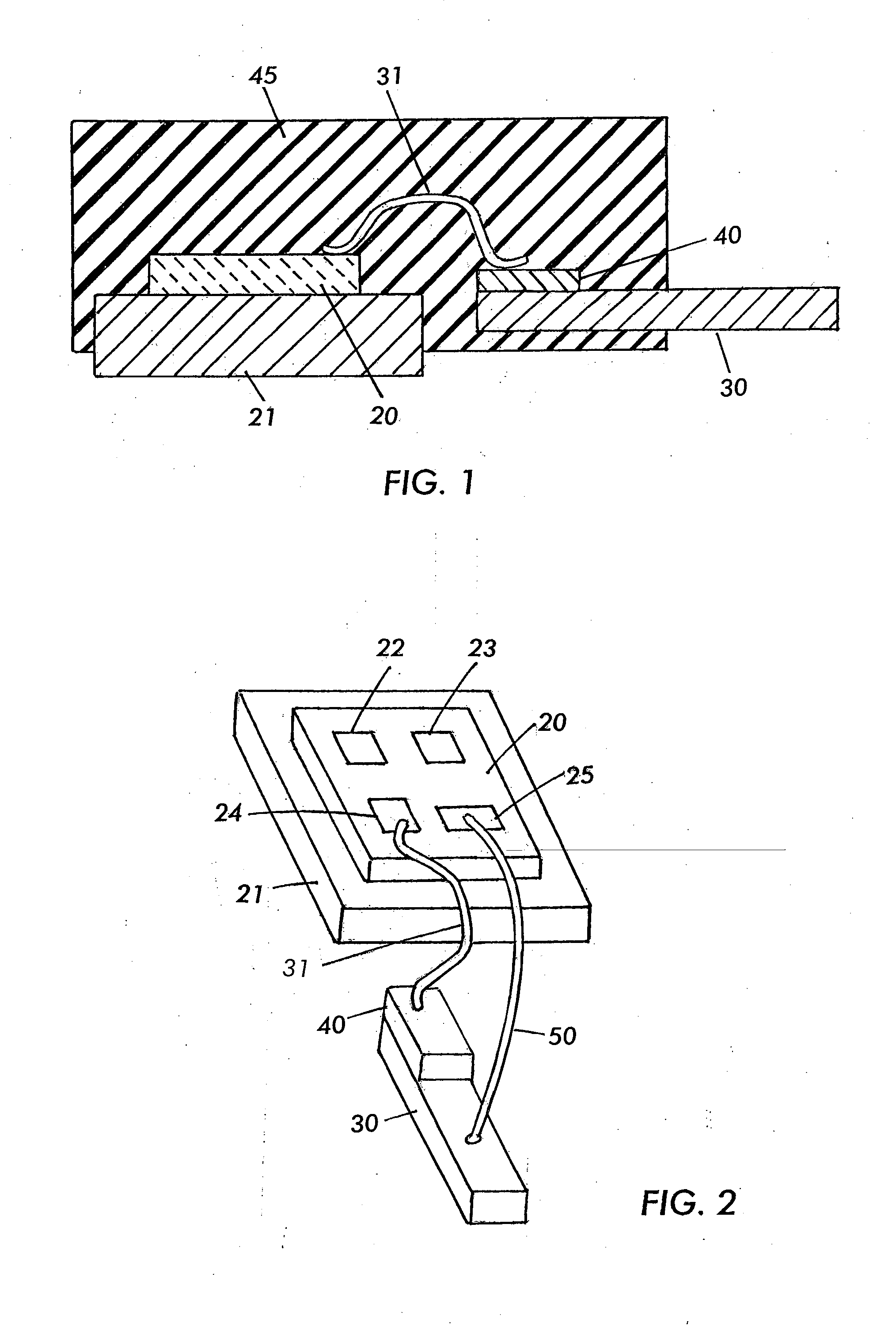 Semiconductor device package with internal device protection