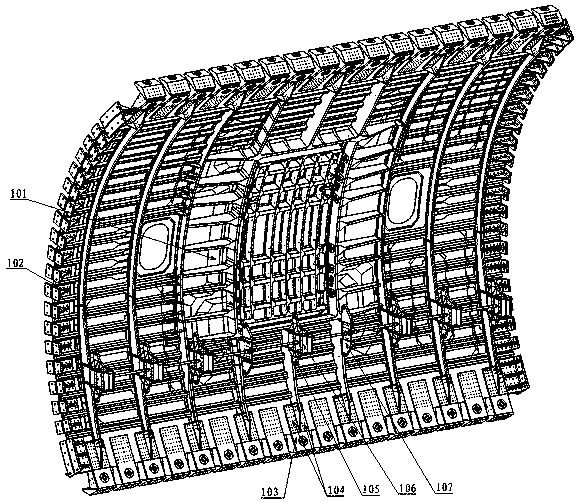 Bent plate comprehensive test device