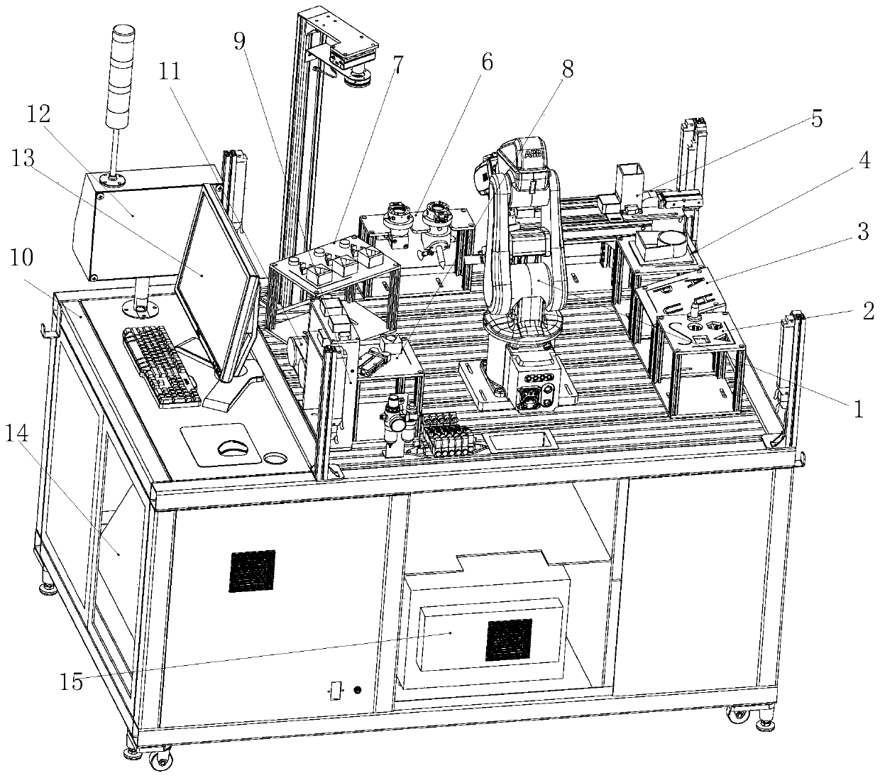 Industrial robot comprehensive practical training platform