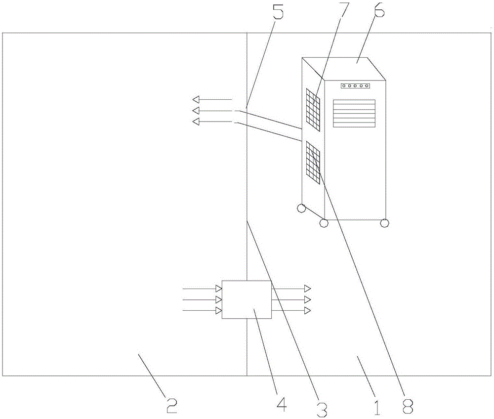 Testing device and method for refrigerating capacity of movable air conditioner