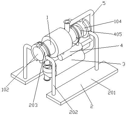 Vacuum pump decompression device