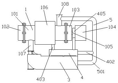 Vacuum pump decompression device