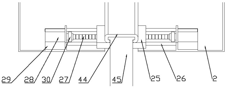 An elevator automatic handrail belt cleaning robot