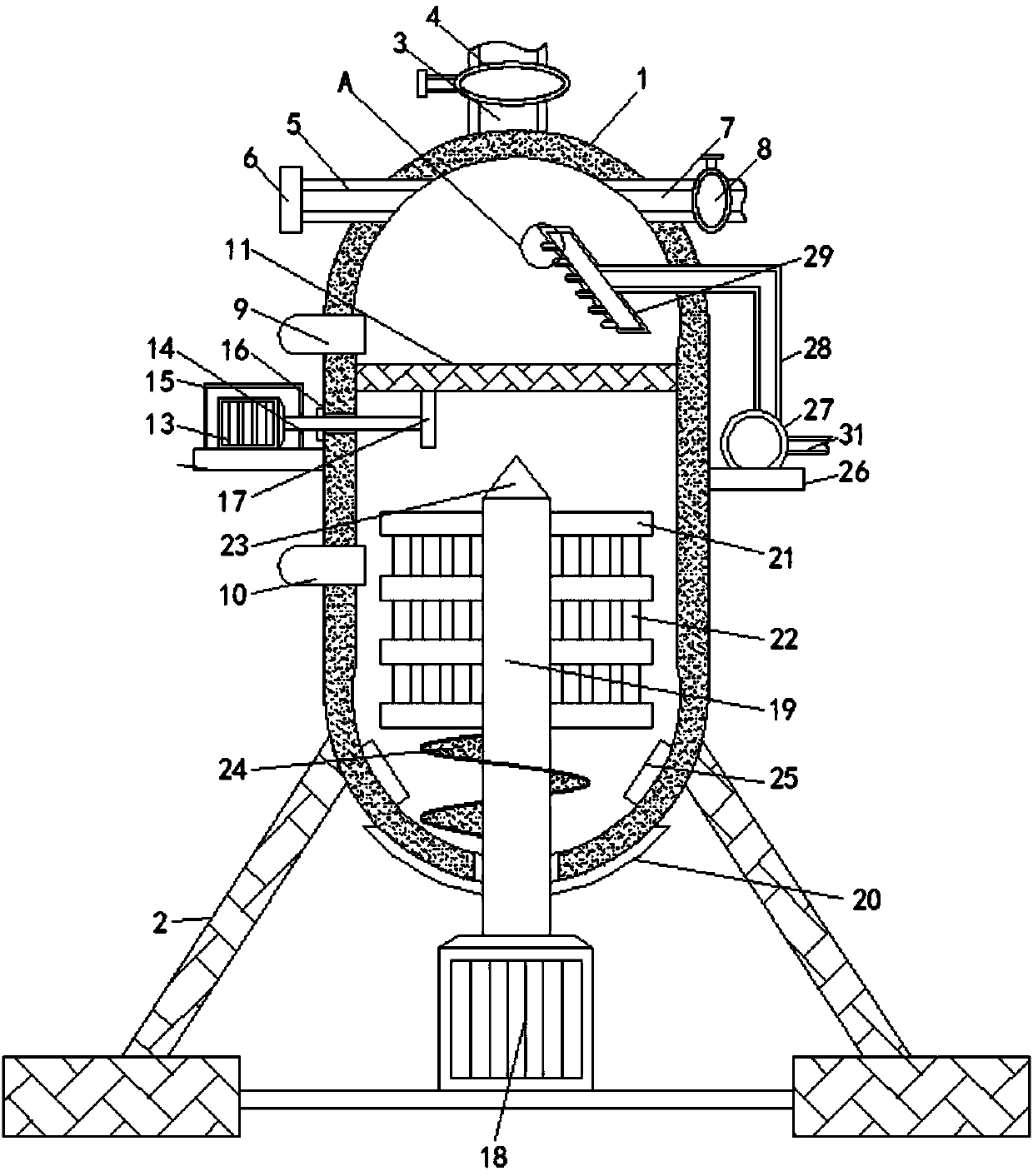 New energy material fermentation device