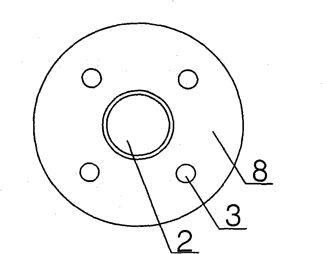 Helium mass spectrum leak detection fixture for tube plate welding seams of evaporator