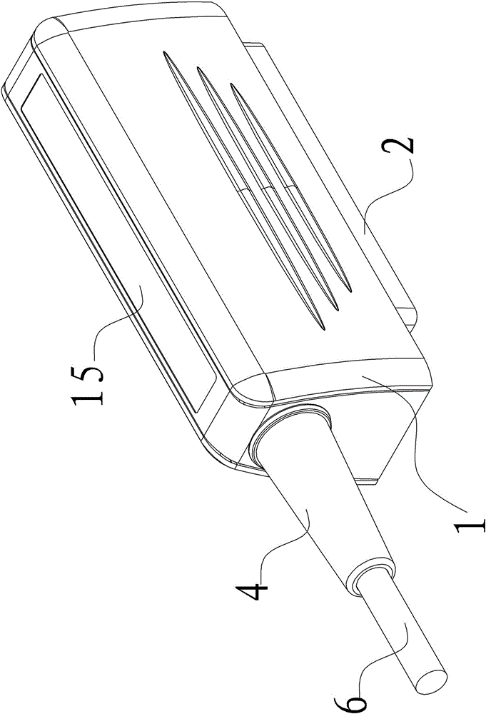 A b-ultrasound probe socket