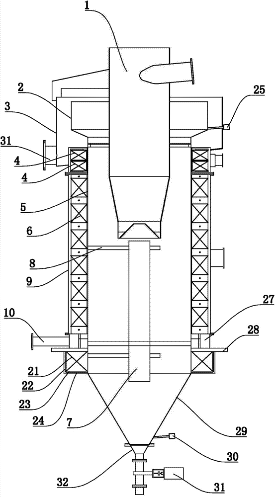 Electromagnetic elutriation fine separation machine