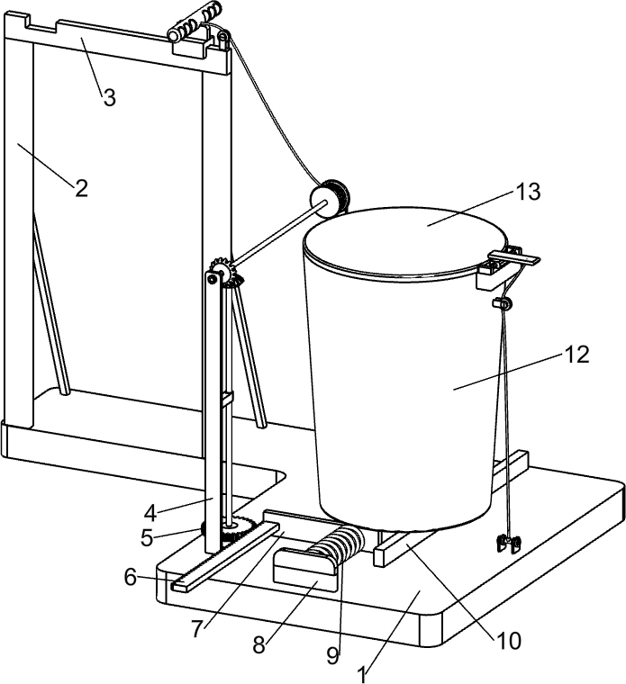 Special vomiting garbage can for gastroenterology department