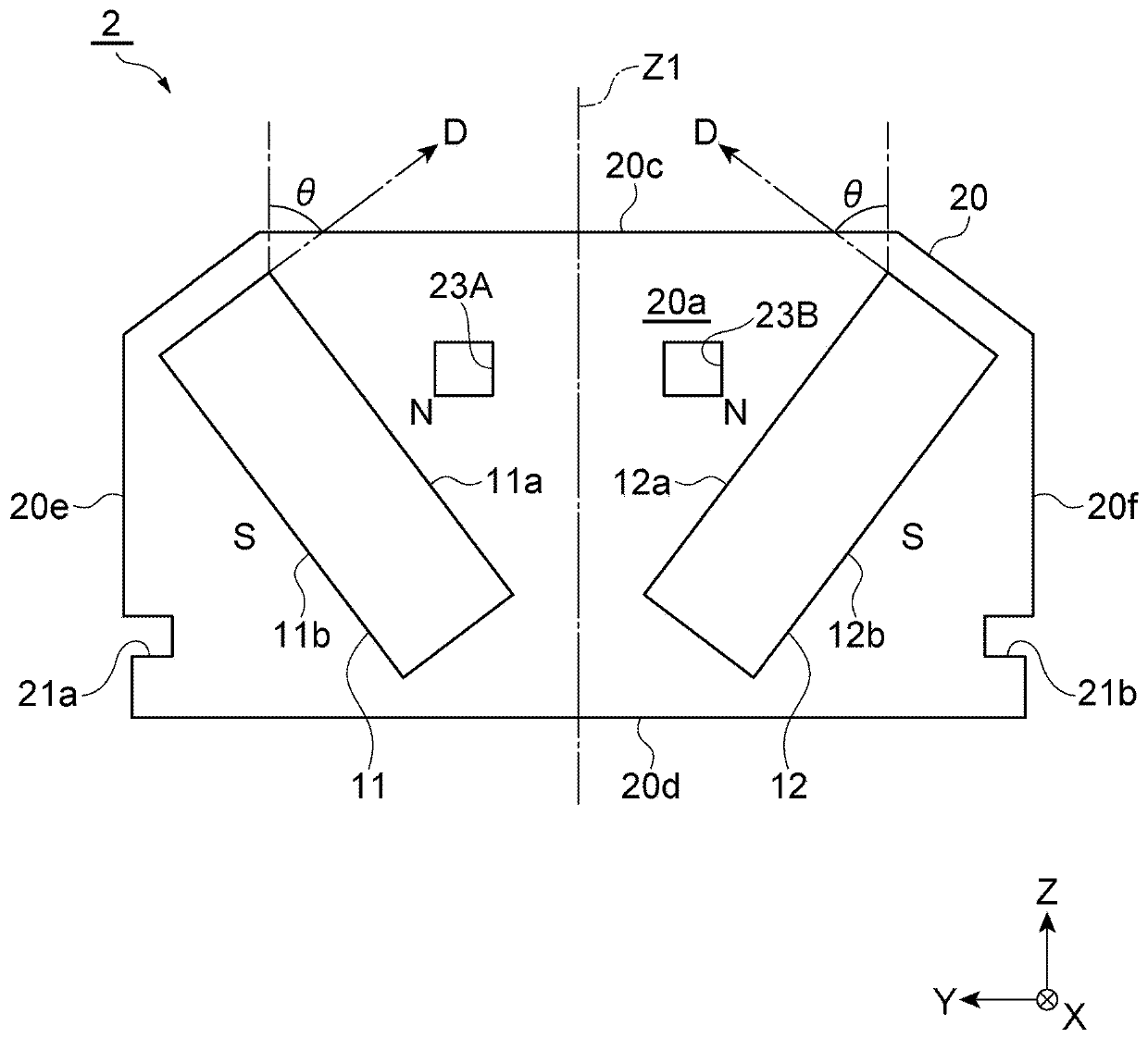 Magnet structure, method for manufacturing magnet structure, and method for manufacturing rotating electrical machine