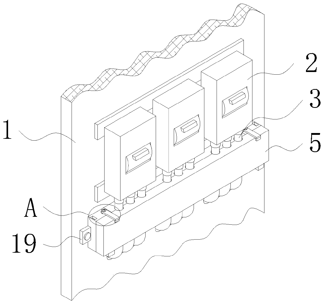 Electromechanical box with protection function