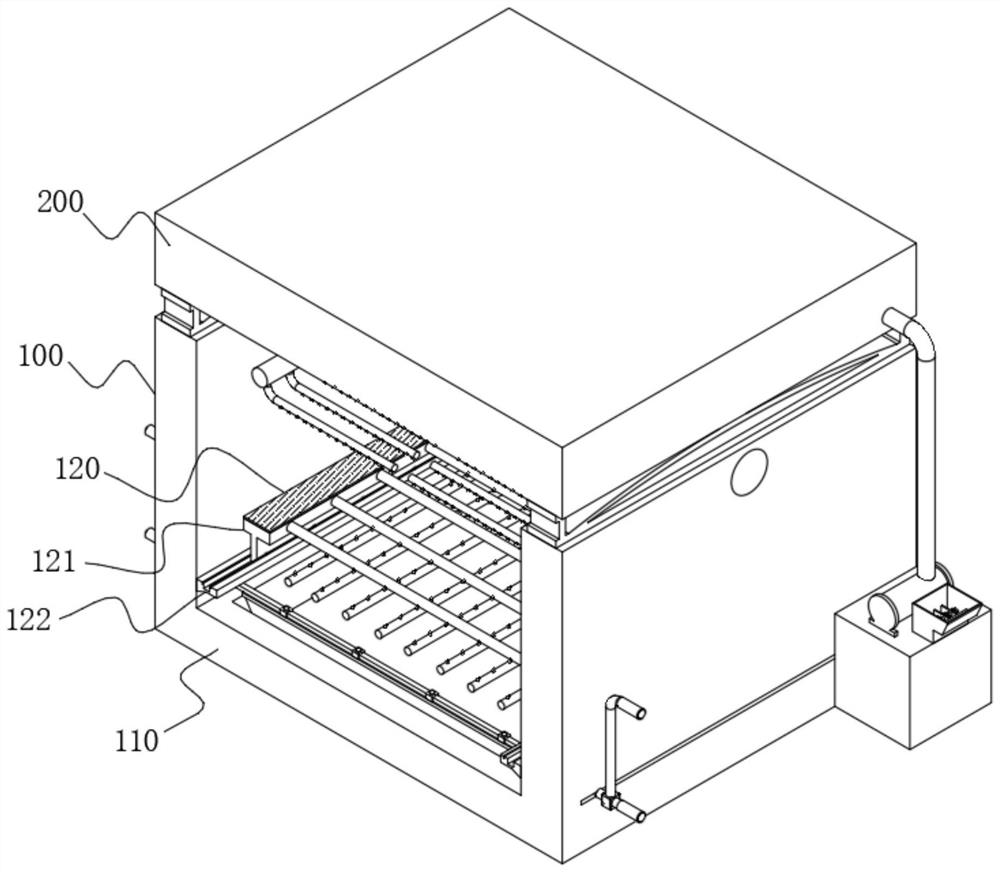 Derusting device for engineering mechanical equipment based on spraying mechanism