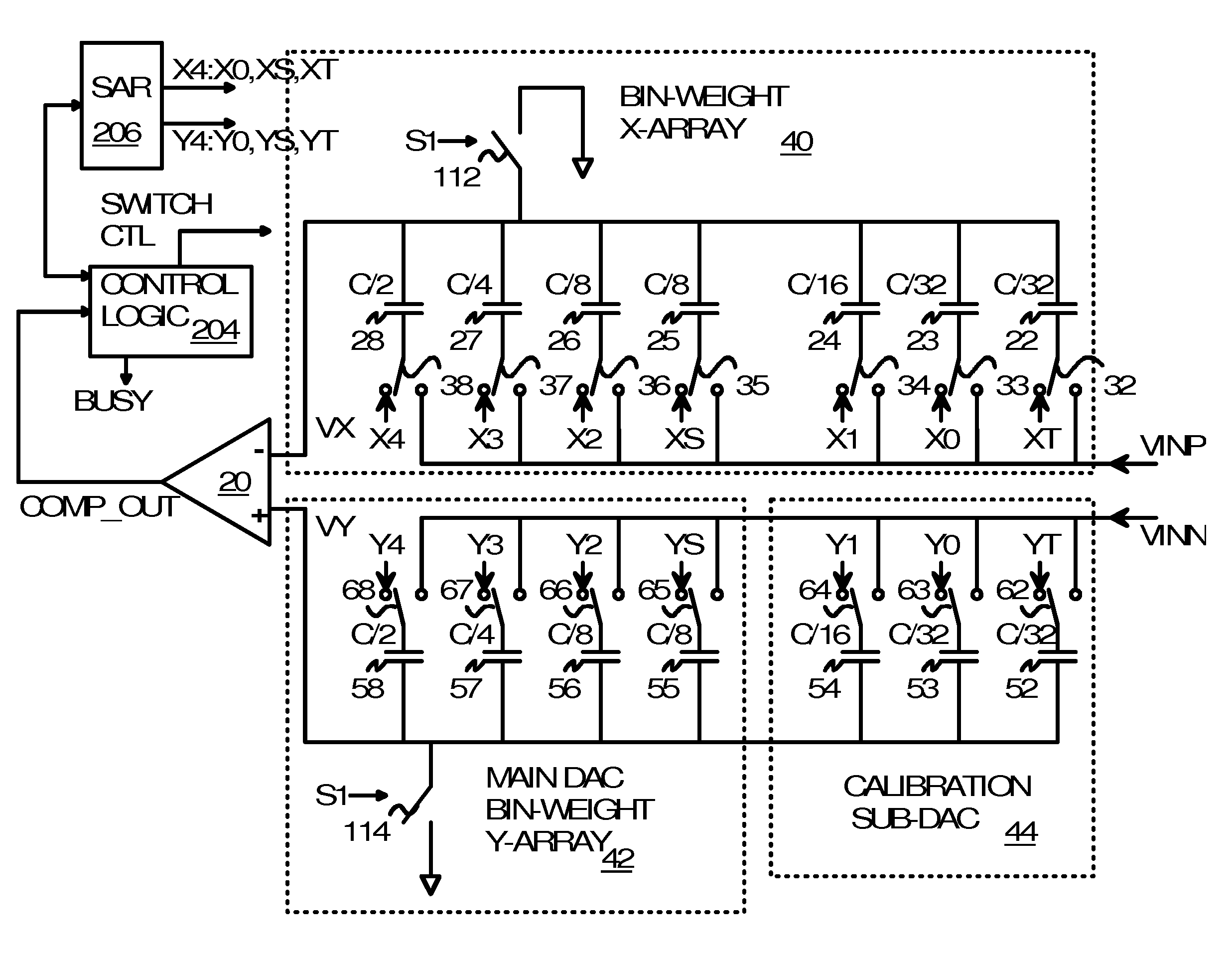 Charge compensation calibration for high resolution data converter