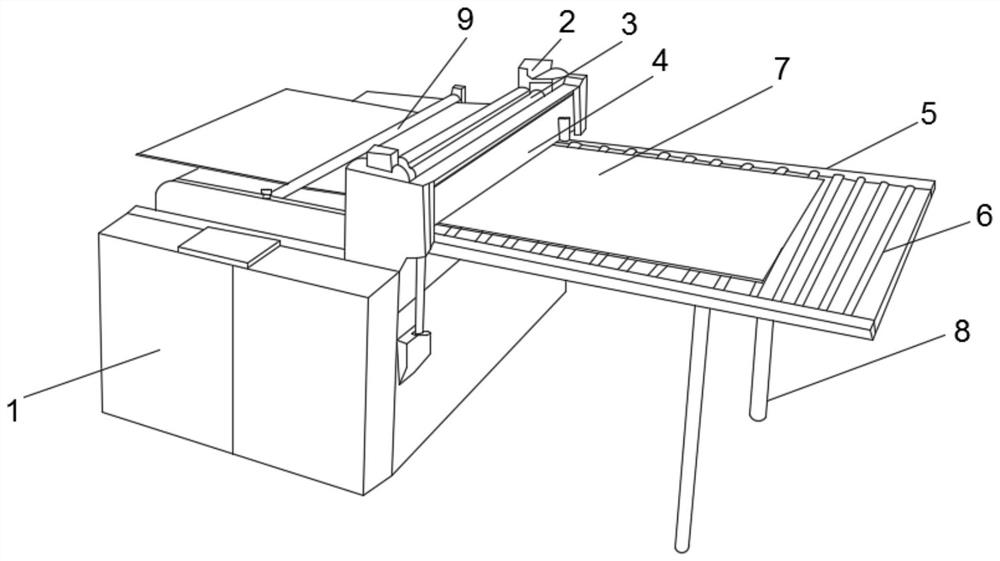 Aluminum roll decoiling and cutting-off mechanism for air conditioner machining