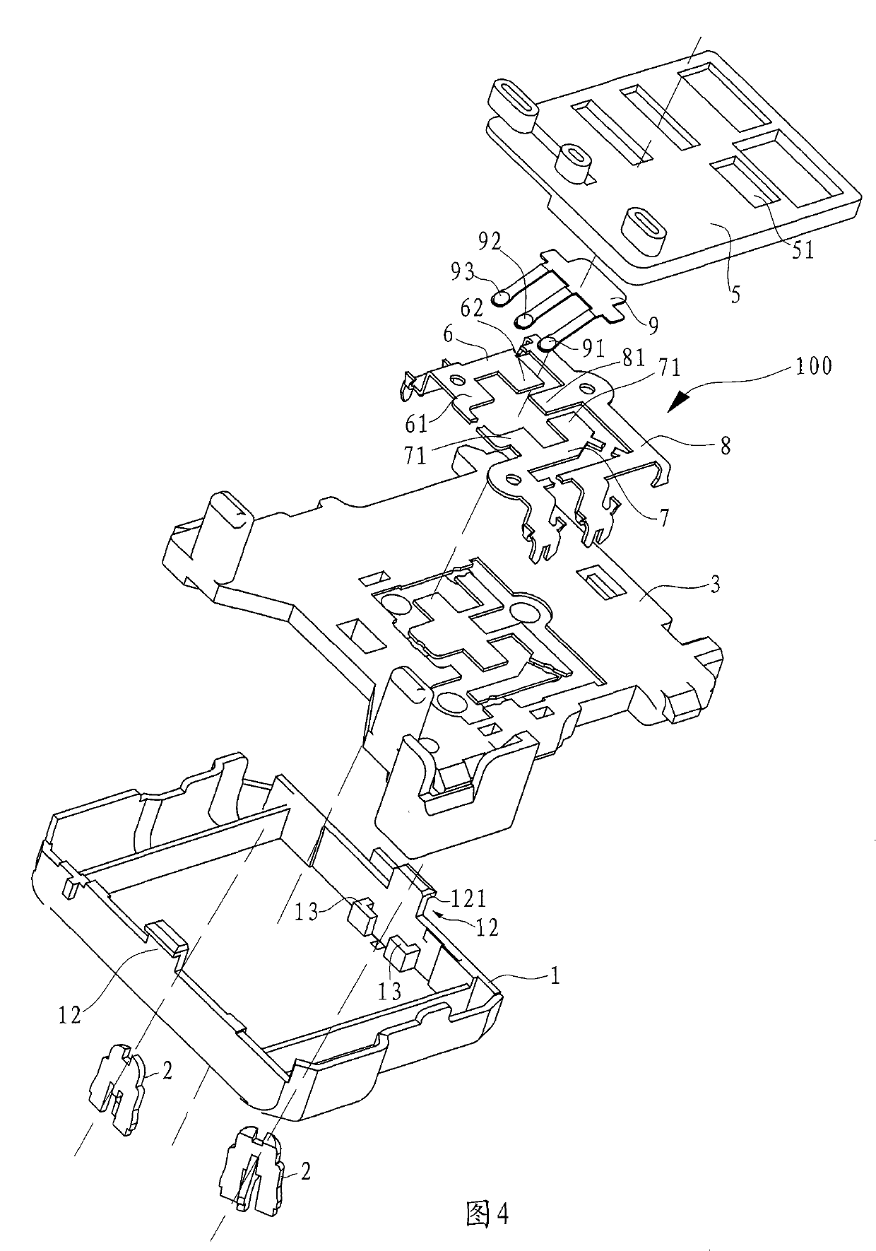 Far-near light on-off mechanism for overtaking