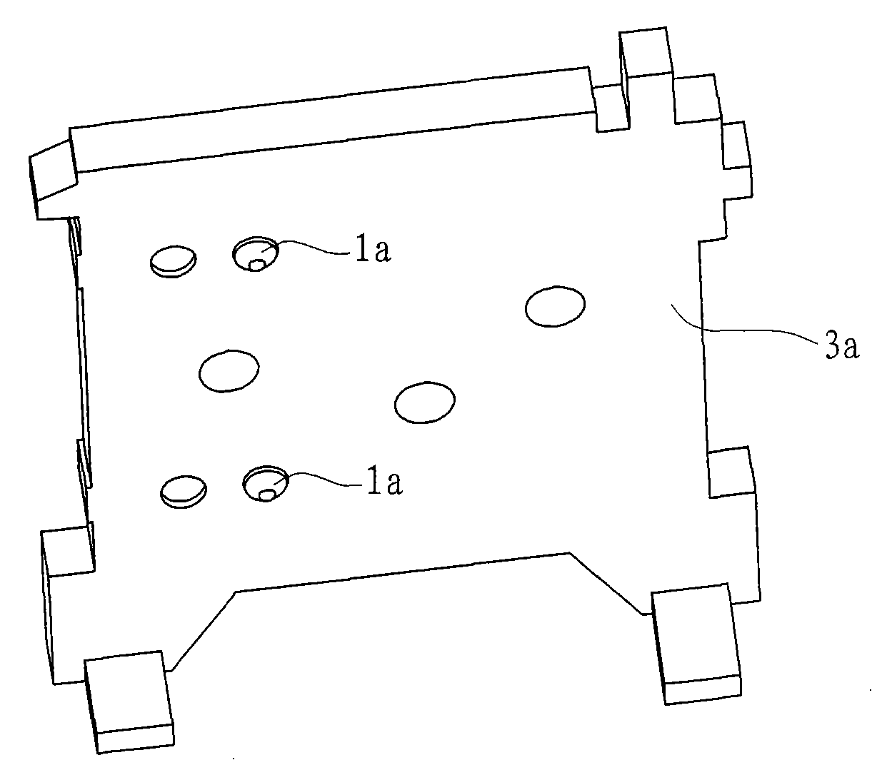 Far-near light on-off mechanism for overtaking