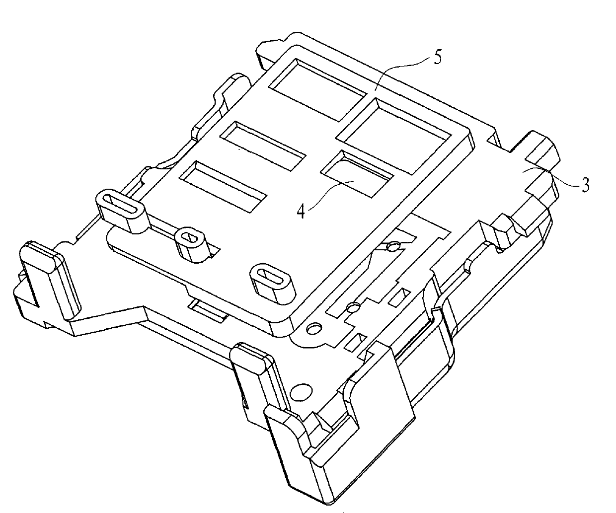 Far-near light on-off mechanism for overtaking