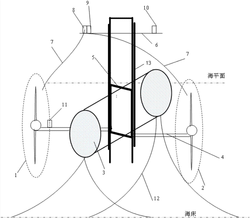 Ocean tidal current energy power generating system