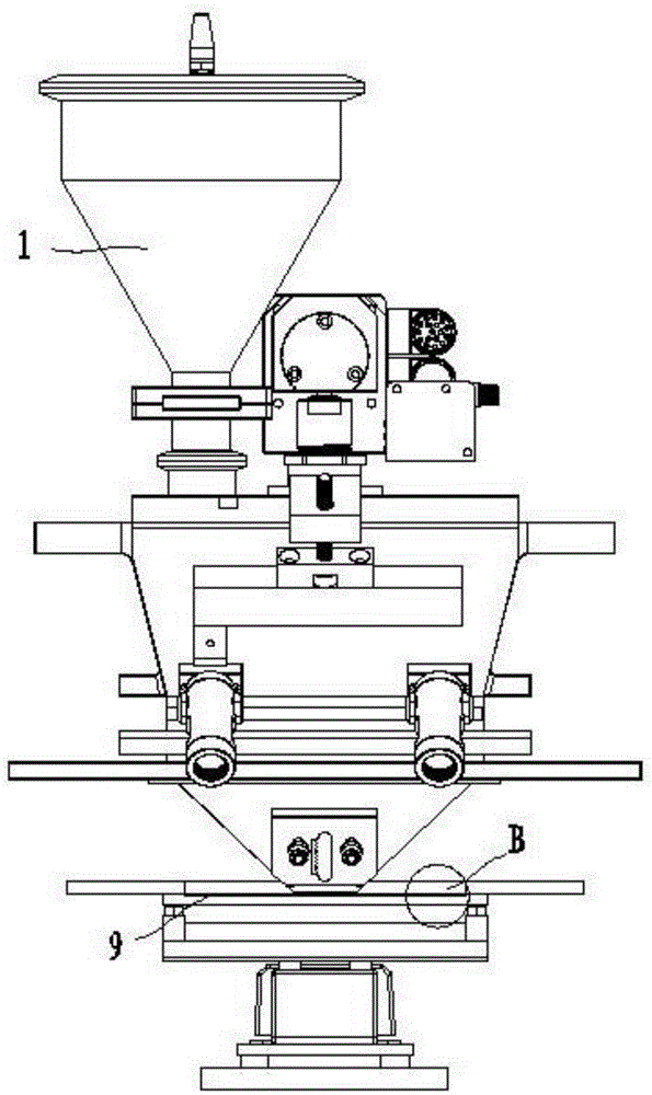 Powder scattering device