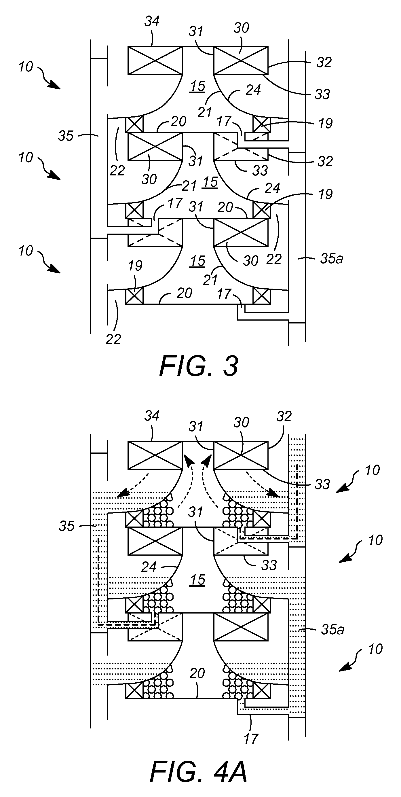 Vapor-liquid contacting apparatuses with vortex contacting stages