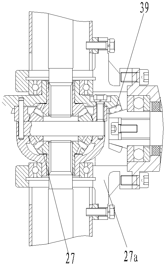 Rear drive assembly of mechanical intelligent self-adaptive automatic gearbox