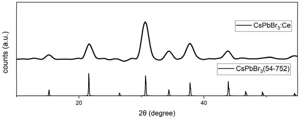 Perovskite quantum dot material and preparation method and application thereof