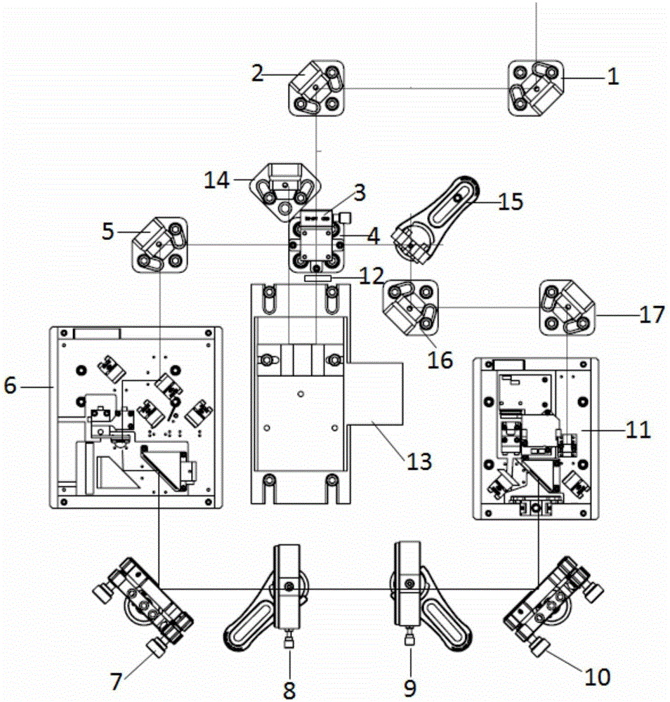 Accessory combined type terahertz time-domain spectroscopy system