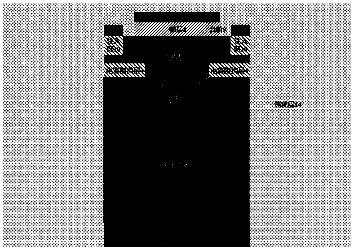 Current aperture heterojunction transistor based on drain field plate and its manufacturing method