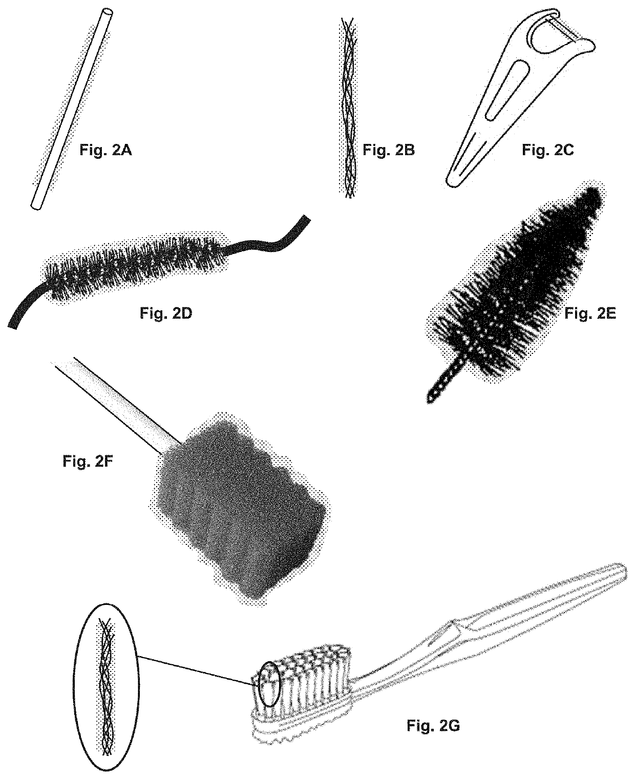 Oral cavity cleaning composition method and apparatus