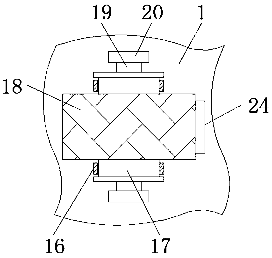 Continuous quenching device for track with turnover function