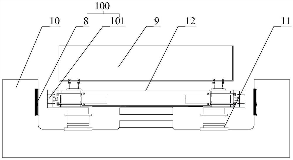 Eddy current braking device and braking method thereof