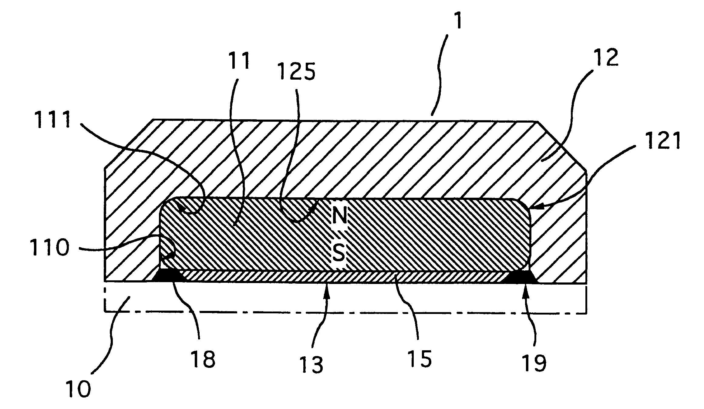 Dental magnetic attachment