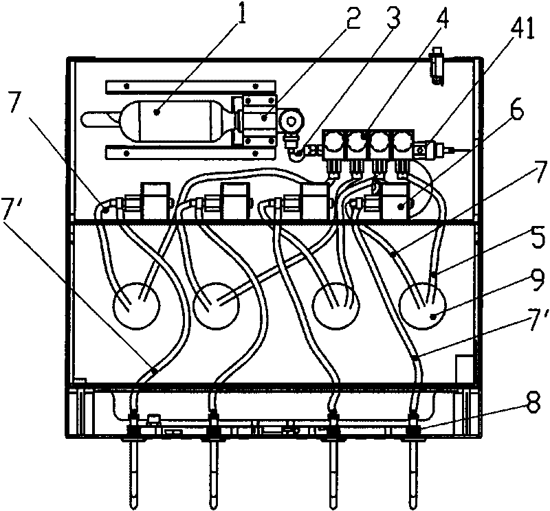 Refrigeration machine for refreshing red wine and automatically pouring wine