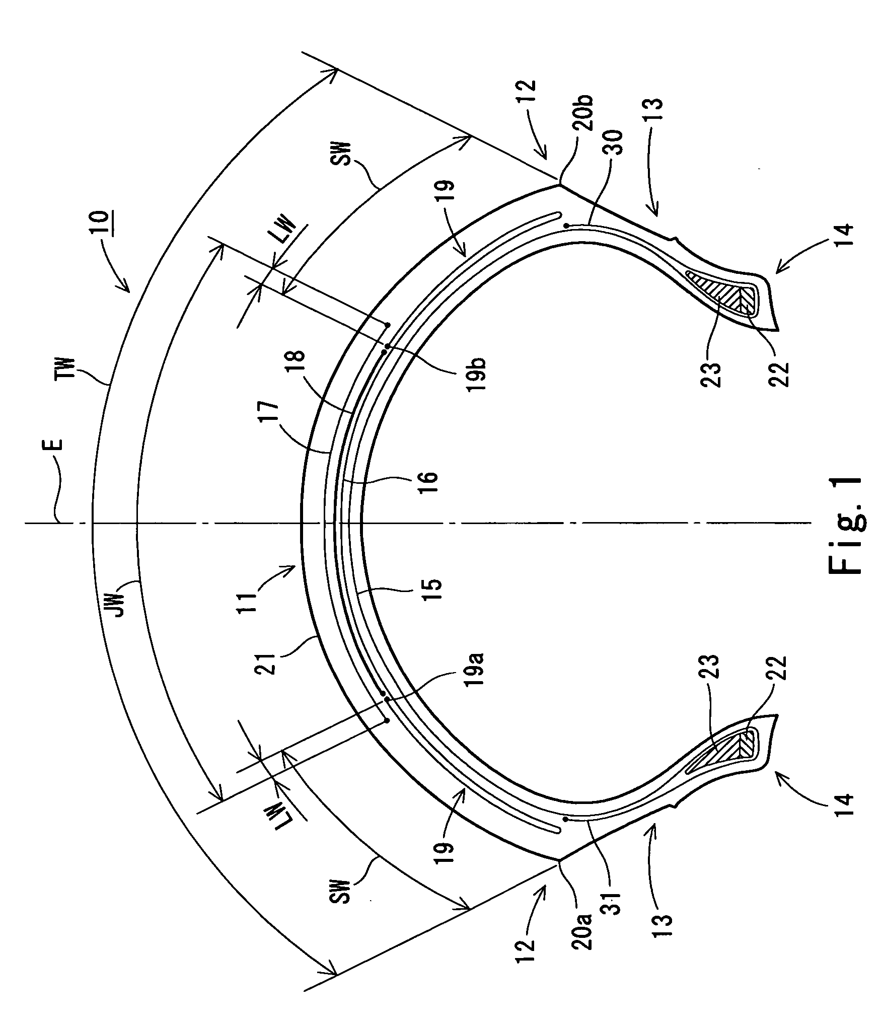 Tire for motorcycle