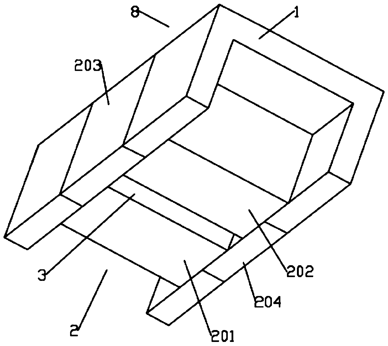 Water penetration pavement structure in sponge city