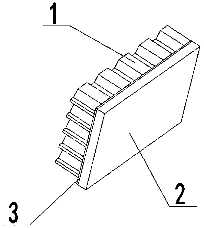 Manufacturing method of single-side flamed surface composite stone board