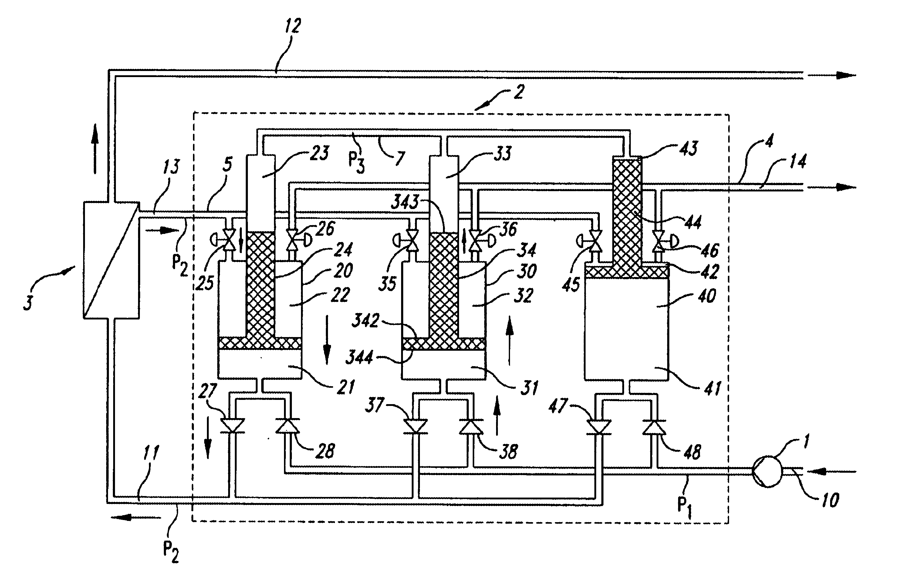 Method and device for desalting water