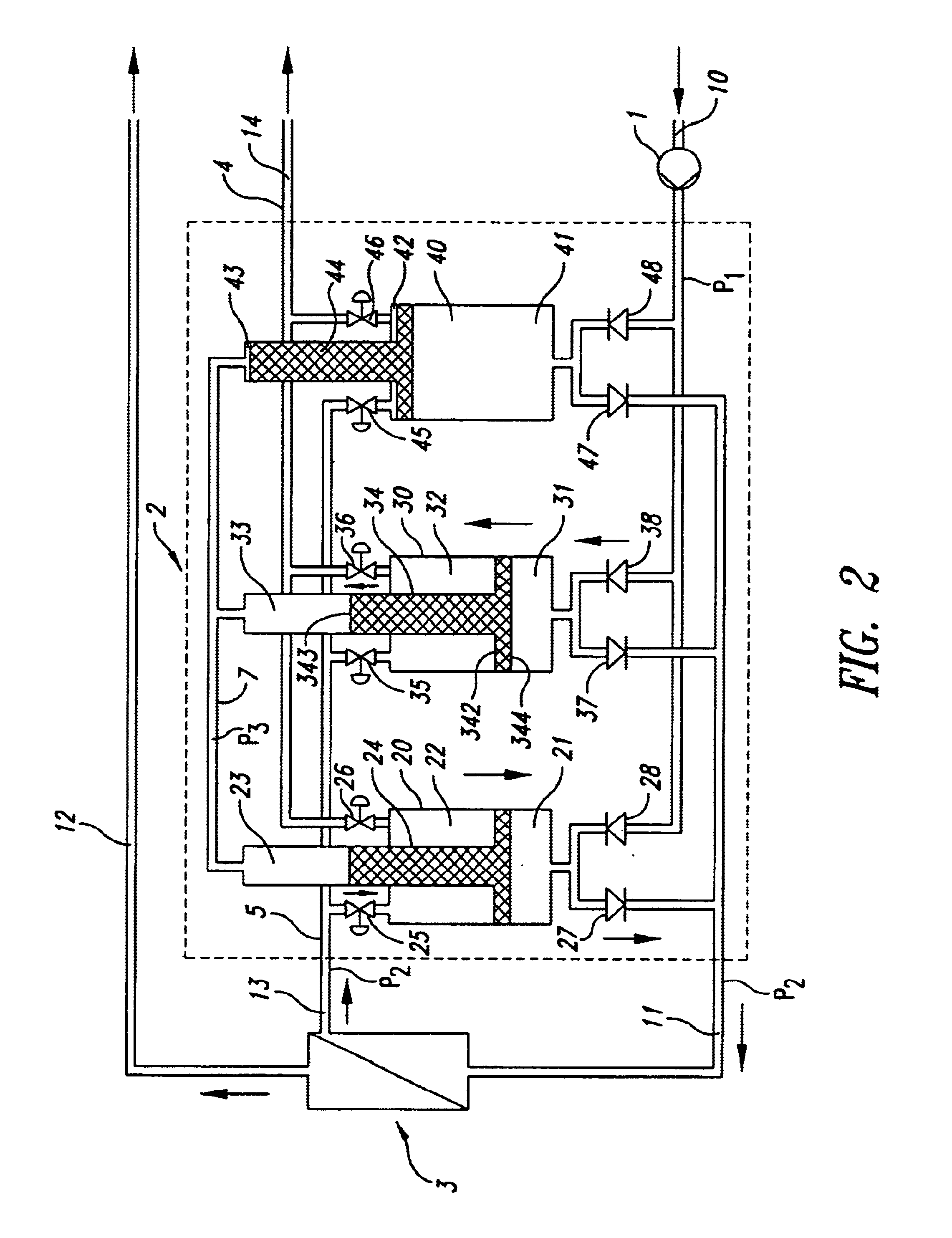 Method and device for desalting water