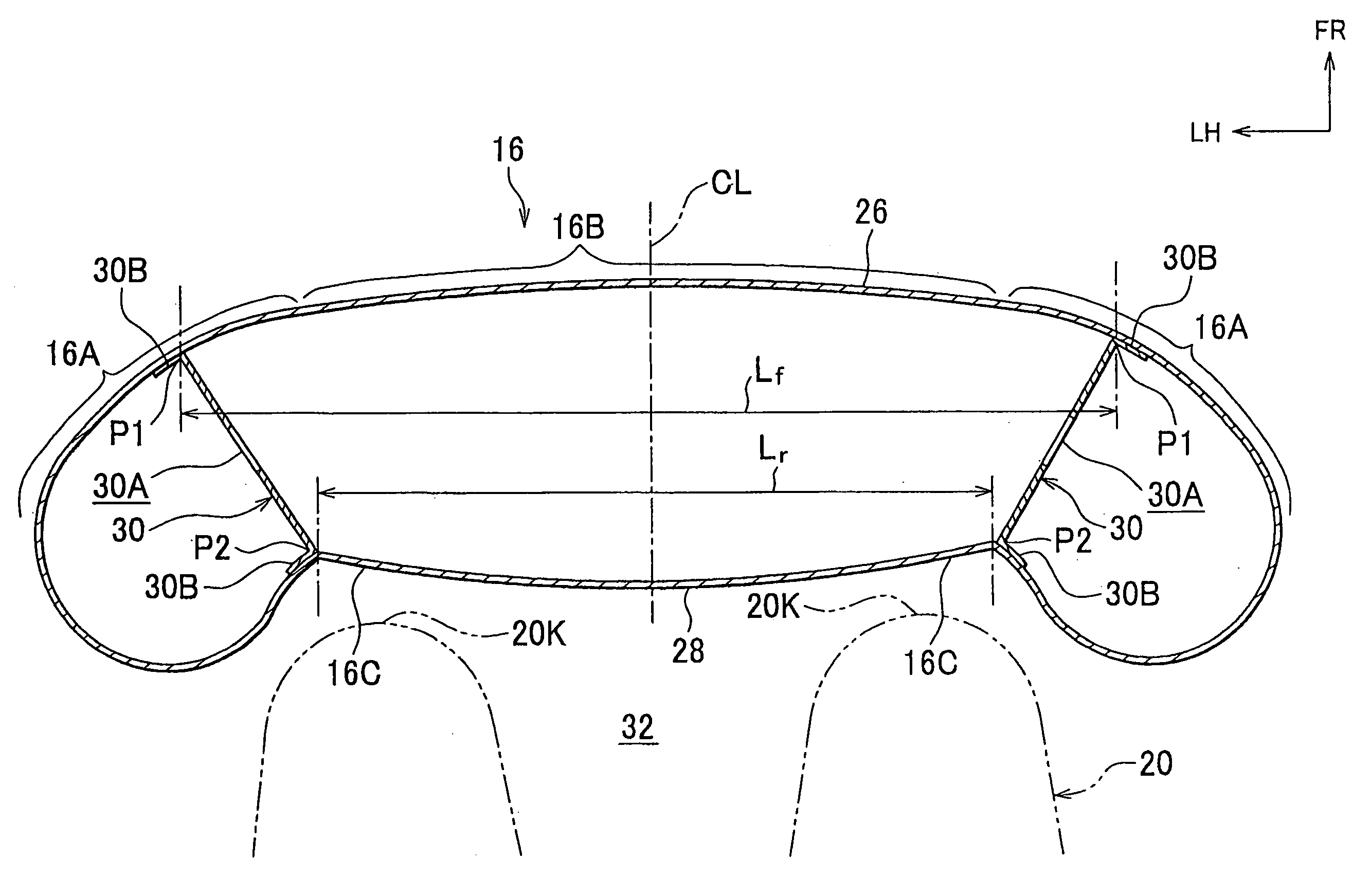 Knee airbag apparatus