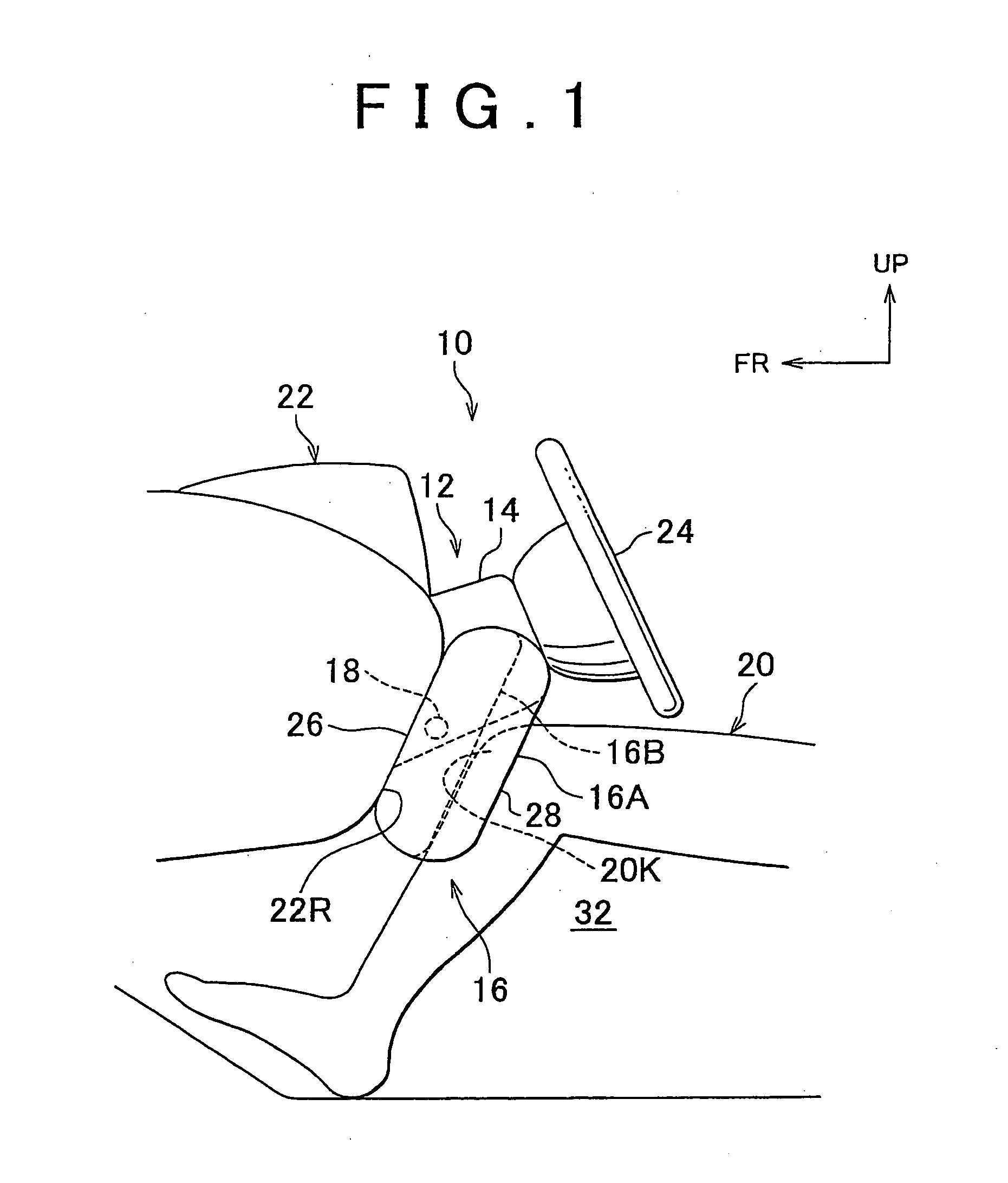 Knee airbag apparatus