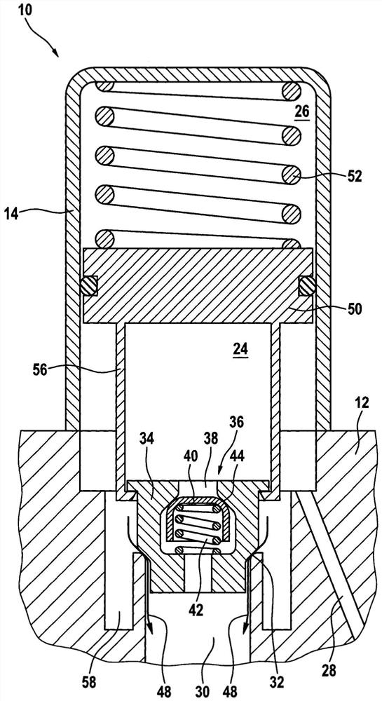 Buffer device with buffer chamber for hydraulic assembly of vehicle brake system