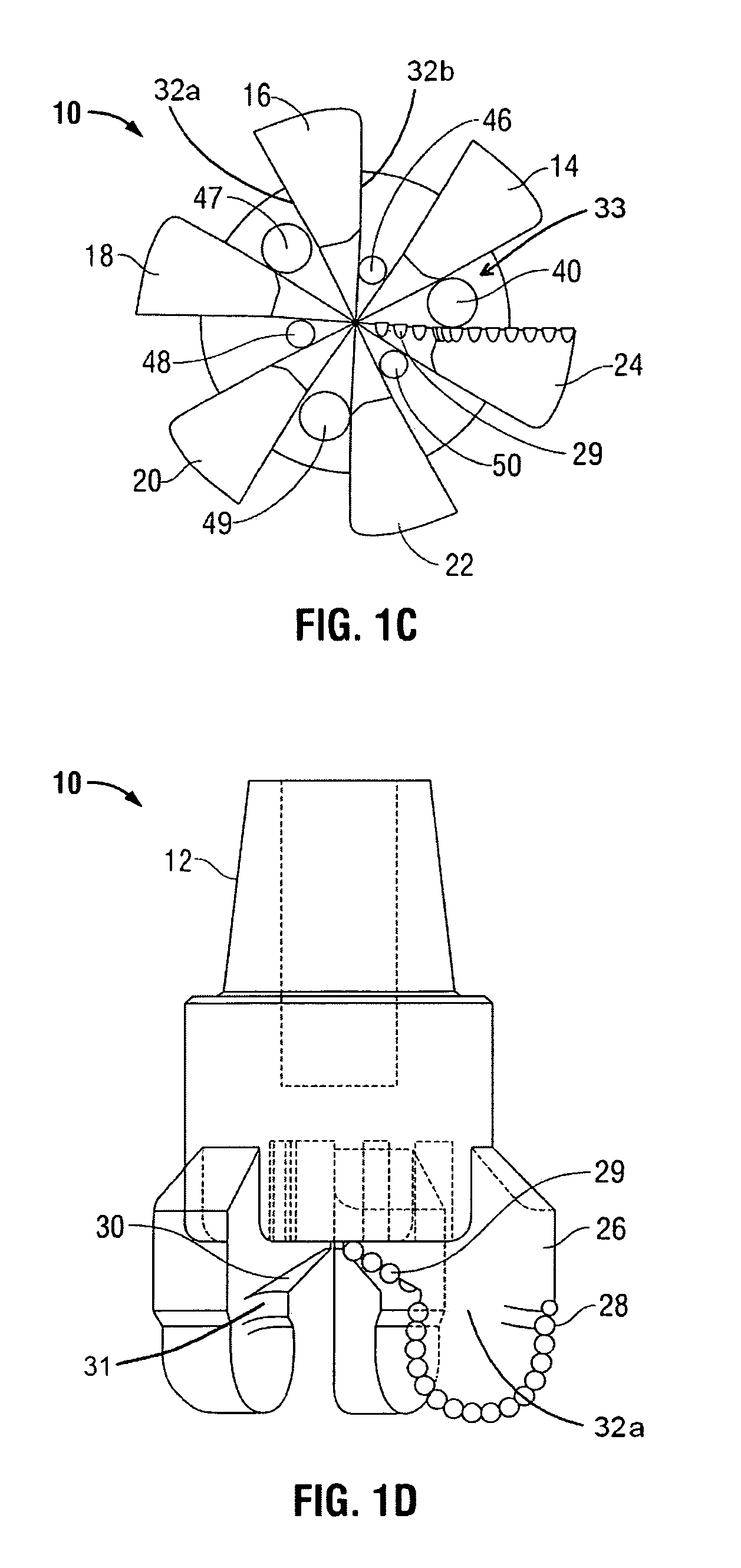 Combination coring bit and drill bit using fixed cutter PDC cutters