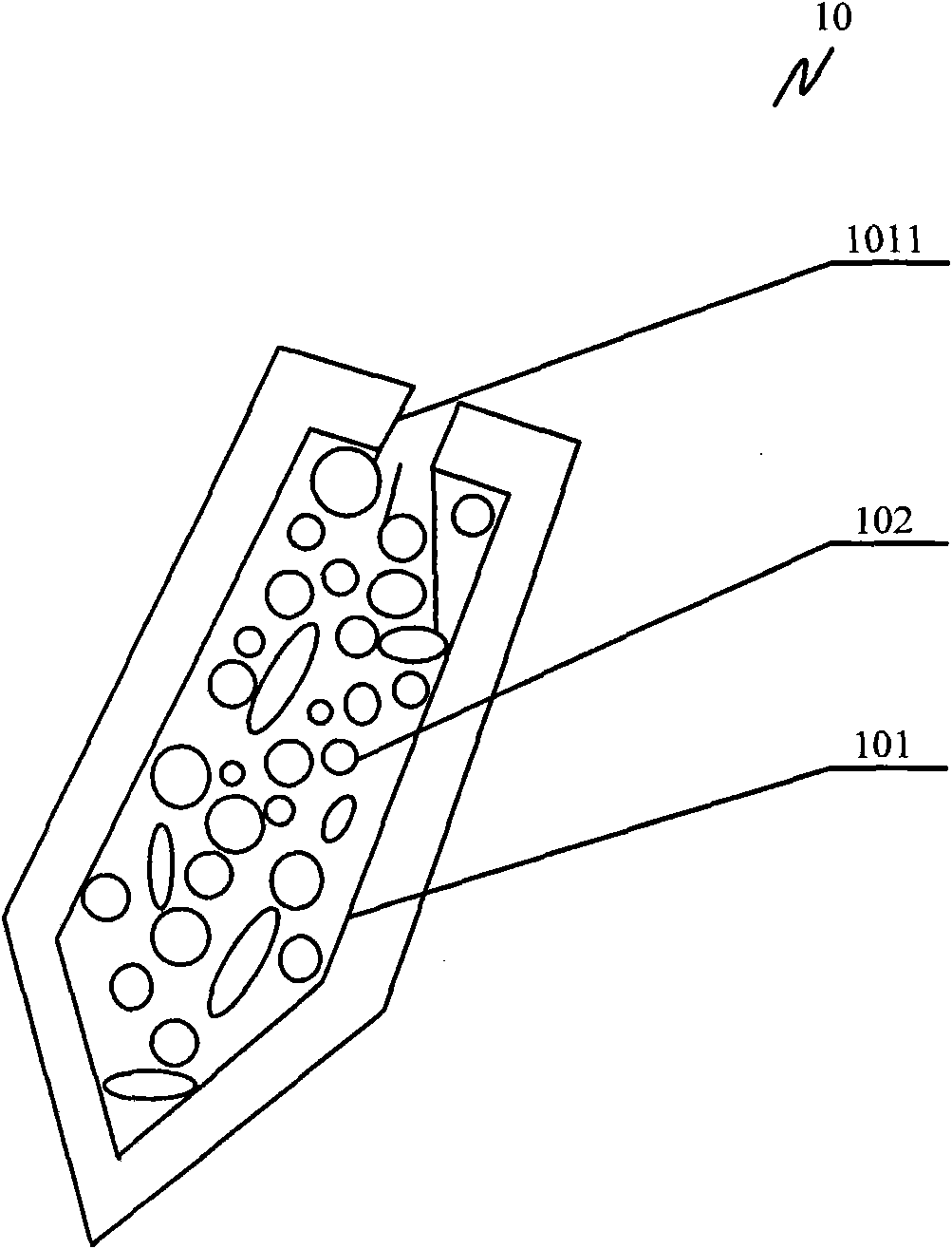 Solder horn and laser soldering iron using same