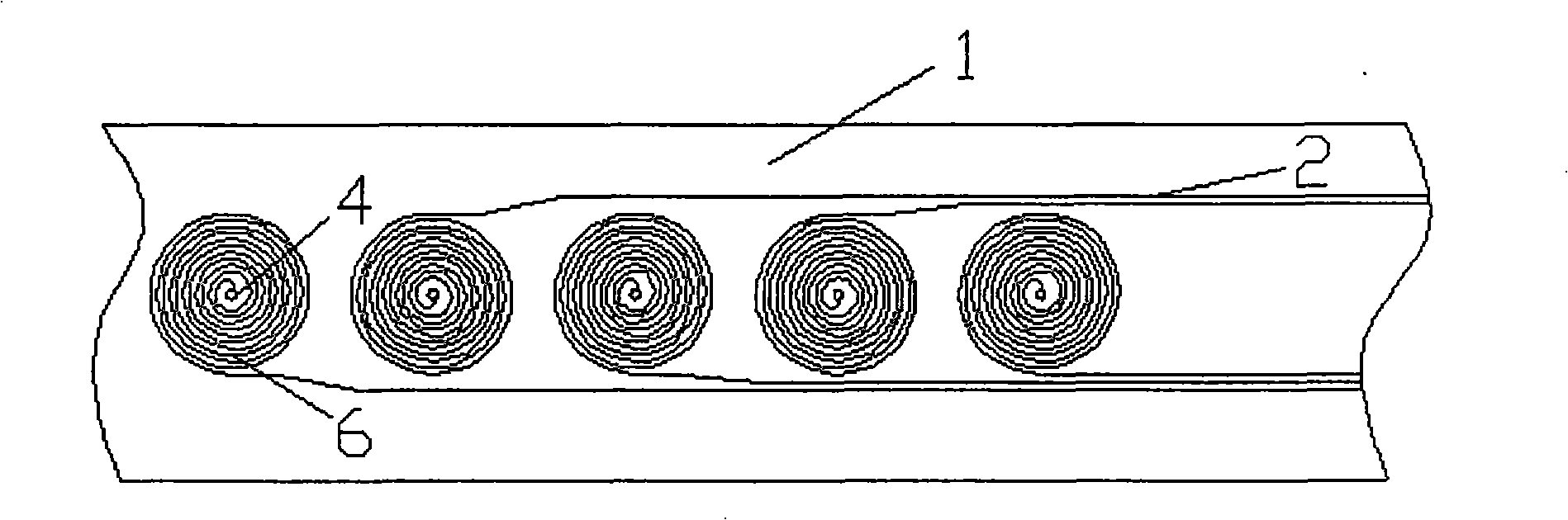 Method for preparing complaisance type double-layer electric vortex flow sensor for testing curved surface clearance