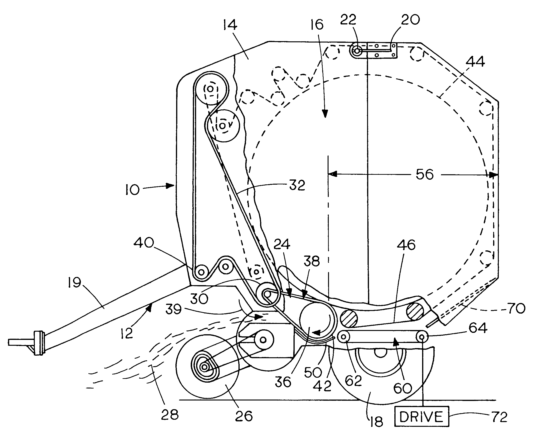 Round baler leaf reclamation device